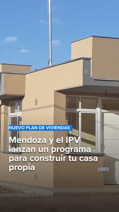 Mendoza lanzó el plan para que construyas tu casa propia