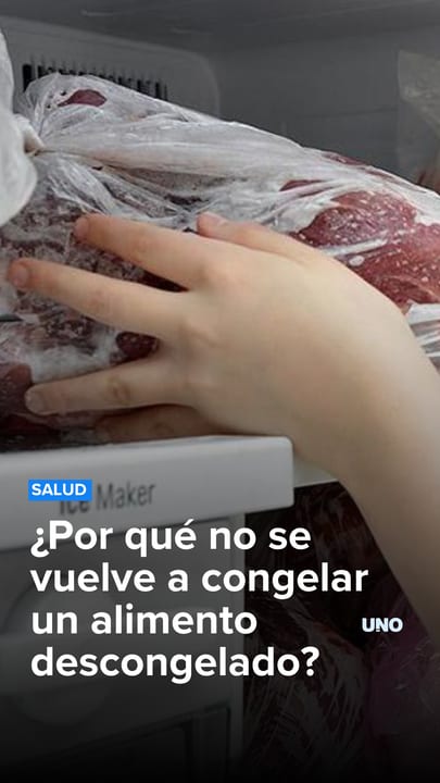 ¿Por qué no se debe recongelar un alimento?