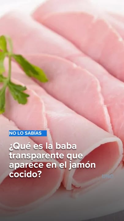 ¿Qué es la baba transparente que aparece en el jamón cocido?