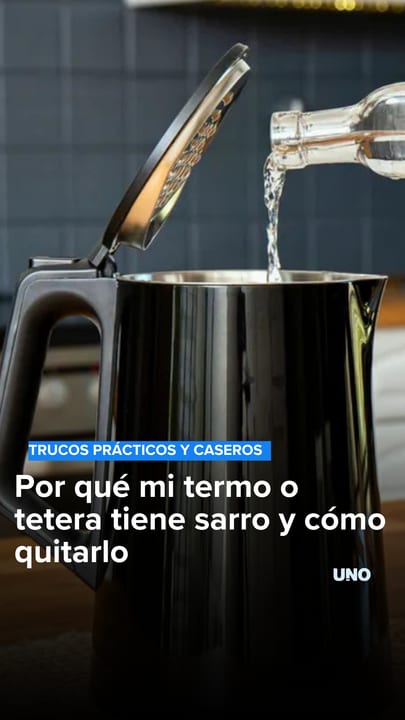 Por qué mi termo o tetera tiene sarro y cómo quitarlo