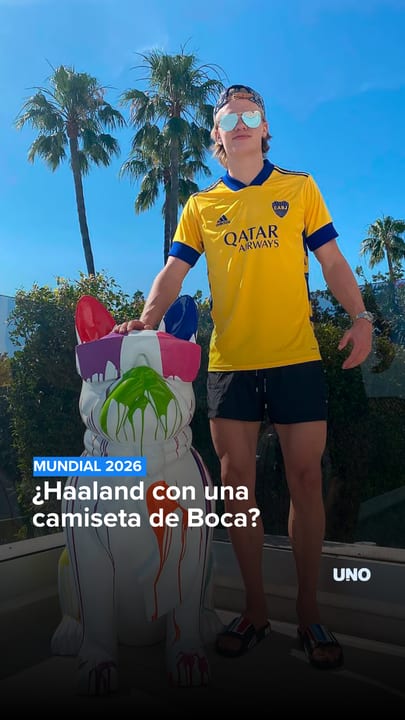 ¿Haaland con una camiseta de Boca?