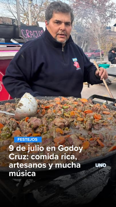 9 de julio en Godoy Cruz: comida rica, artesanos y mucha música