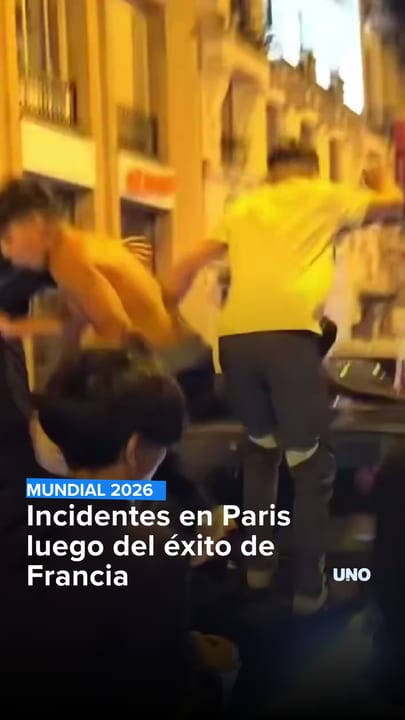 Incidentes en Paris luego del éxito de Francia