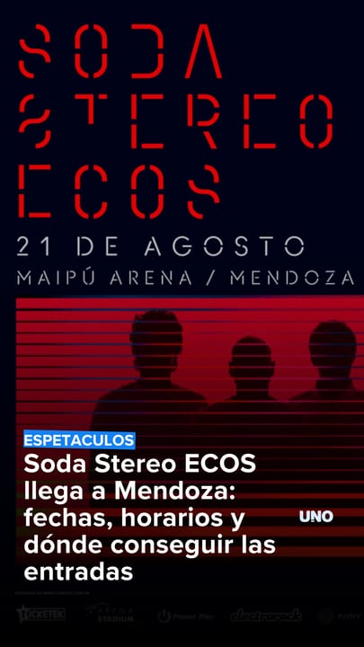 Soda Stereo ECOS llega a Mendoza: fechas, horarios y dónde conseguir las entradas