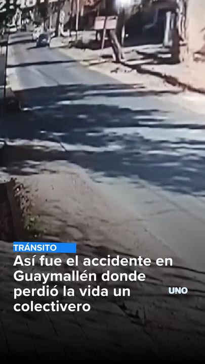 Así fue el accidente en Guaymallén donde perdió la vida un colectivero