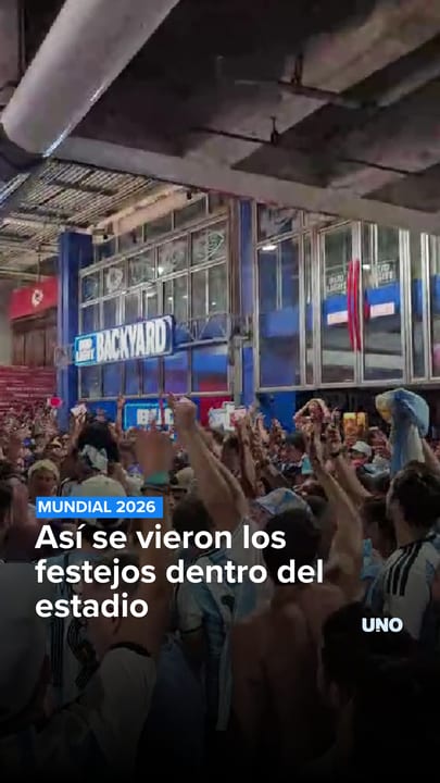 Así se vieron los festejos dentro del estadio