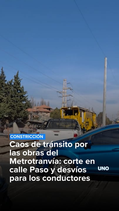 Caos de tránsito por las obras del Metrotranvía: corte en calle Paso y desvíos para los conductores