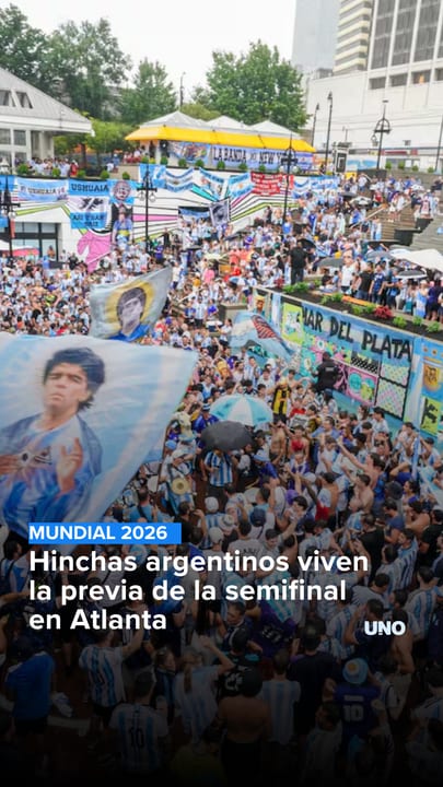 Hinchas argentinos viven la previa de la semifinal en Atlanta