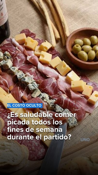 ¿Es saludable comer picada todos los fines de semana durante el partido?