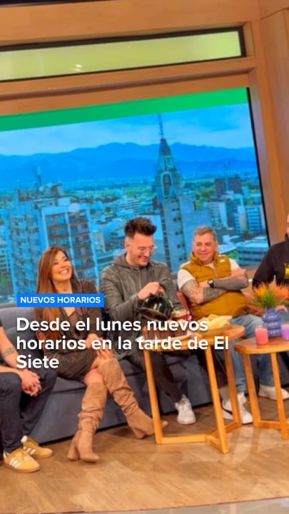 Desde el lunes nuevos horarios en la tarde de El Siete