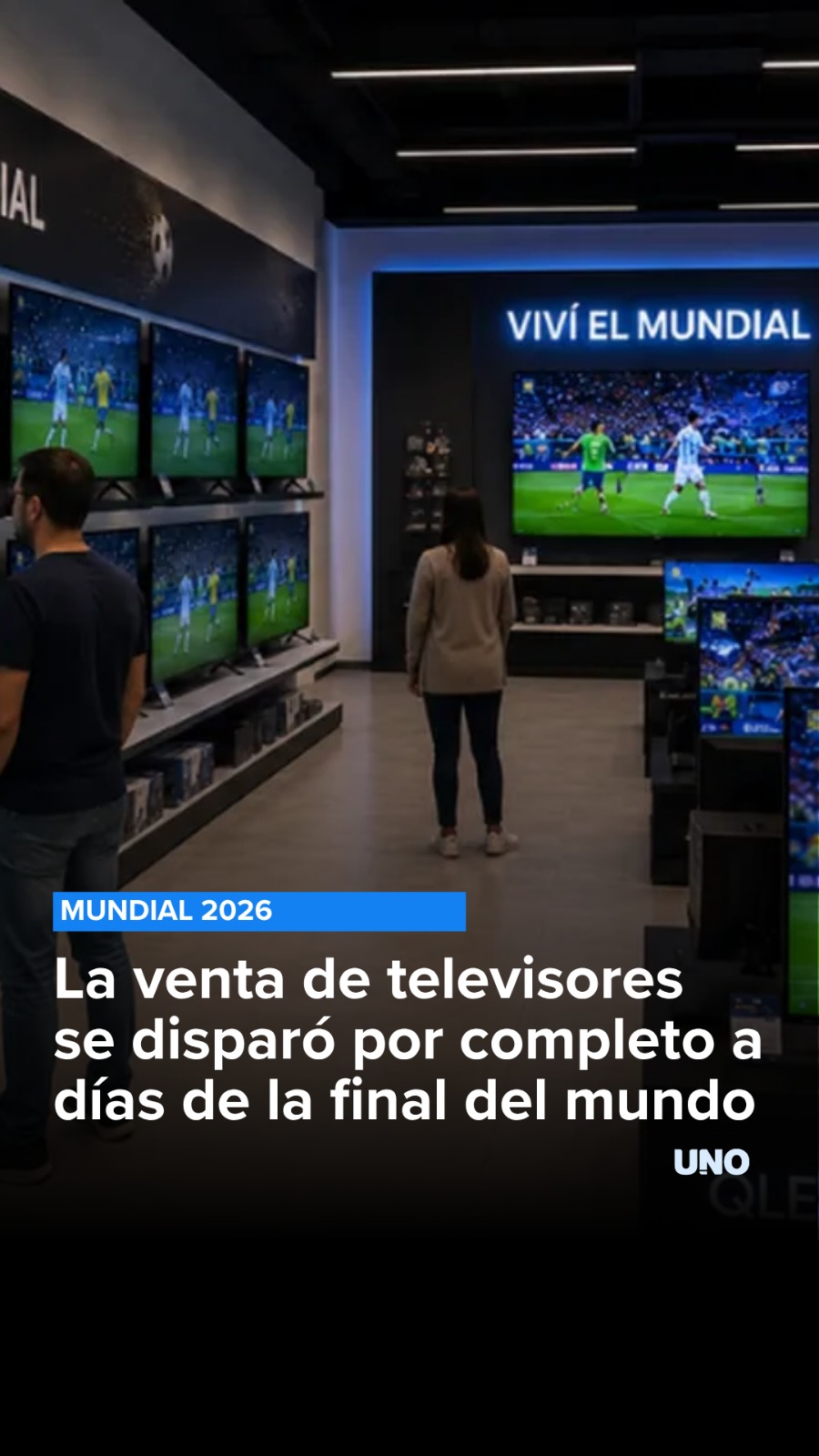 Se disparó la venta de televisores a días de la final