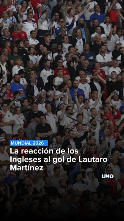 La reacción de los Ingleses al gol de Lautaro Martínez