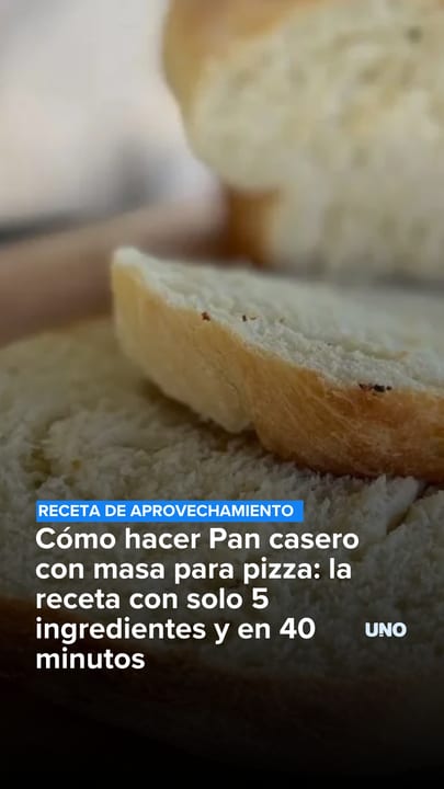 Cómo hacer pan casero con masa para pizza: la receta con solo 5 ingredientes y en 40 minutos