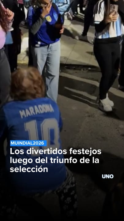 Los divertidos festejos luego del triunfo de la selección