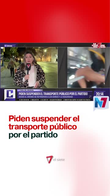 Piden suspender el transporte público por el partido