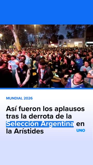 Así fueron los aplausos tras la derrota de la Selección Argentina en la Arístides