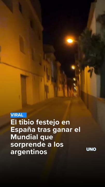 El tibio festejo en España tras ganar el Mundial que sorprende a los argentinos