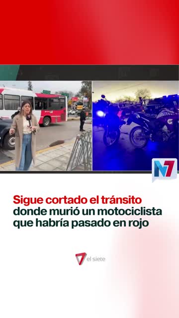Sigue el tránsito cortado donde murió un motociclista este lunes
