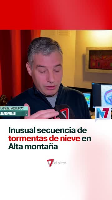 Inusual secuencia de tormentas de nieve en alta montaña