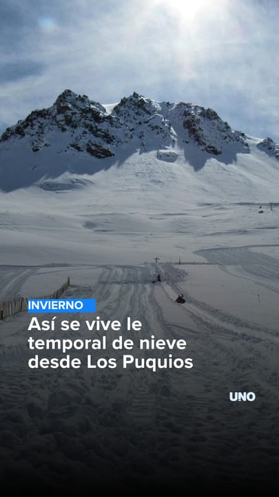 Así se vive le temporal de nieve desde Los Puquios