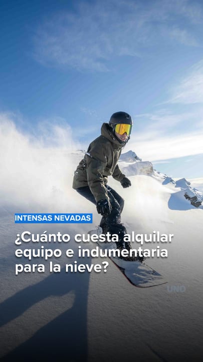 ¿Cuánto cuesta alquilar equipo e indumentaria para la nieve?