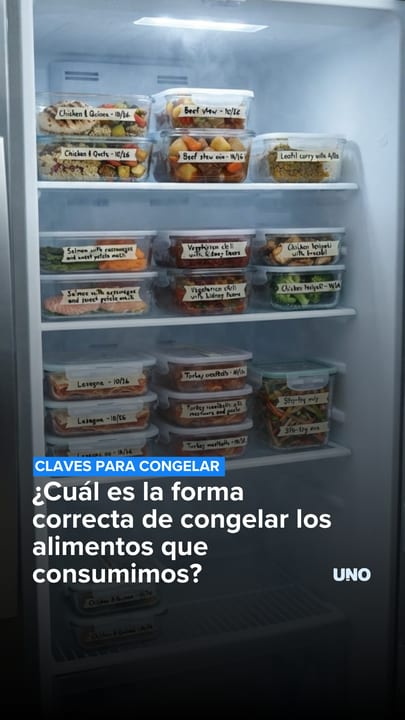 ¿Cuál es la forma correcta de congelar los alimentos que consumimos?