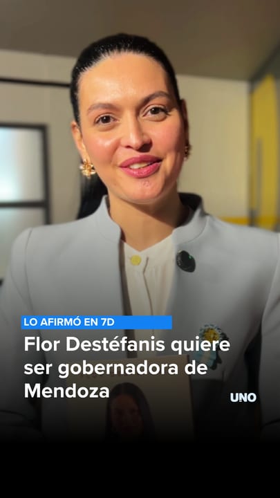 Flor Destéfanis quiere ser gobernadora de Mendoza