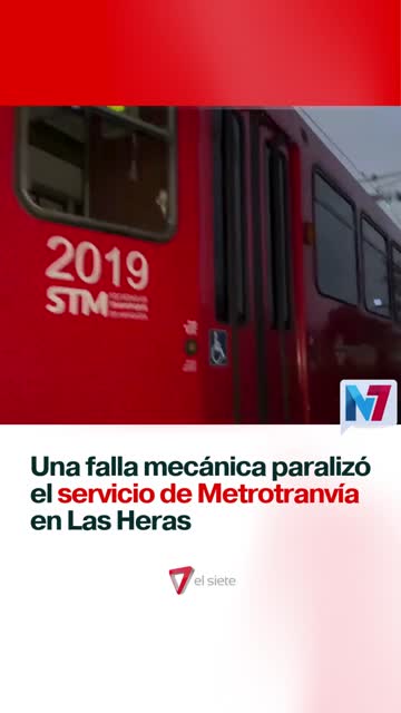 Una falla mecánica paralizó el servicio del Metrotranvía