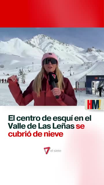El centro de esquí de Las Leñas se cubrió de nieve