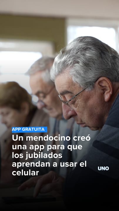 Un mendocino creó una app para que los jubilados aprendan a usar el celular