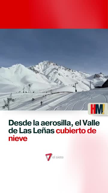 El valle de Las Leñas desde la aerosilla