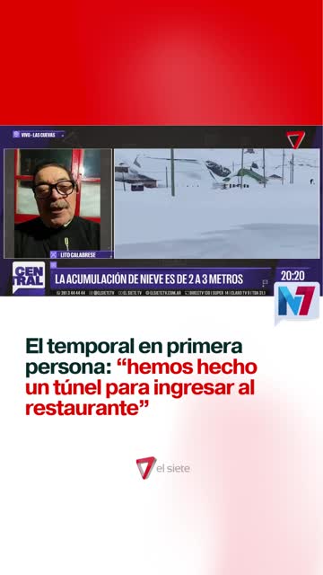 El temporal en primera persona: "hemos hecho un túnel para ingresar al restaurante"