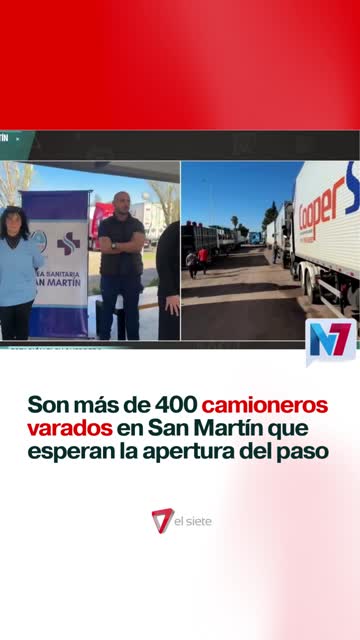 Hay más de 400 camiones varados en San Martín