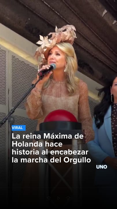 La reina Máxima de Holanda hace historia al encabezar la marcha del Orgullo