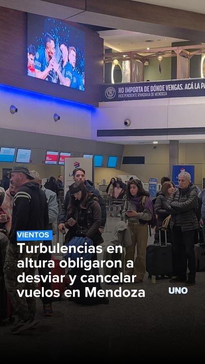 Turbulencias en altura obligaron a desviar y cancelar vuelos en Mendoza