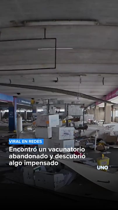 Encontró un vacunatorio abandonado y descubrió algo impensado