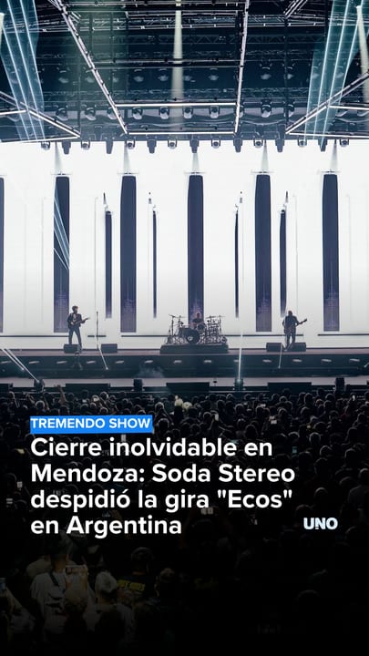 La mística de Soda Stereo volvió a brillar en Mendoza con el impactante show "Ecos"