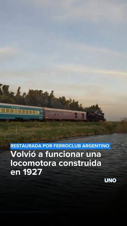 Volvió a funcionar una locomotora construida en 1927
