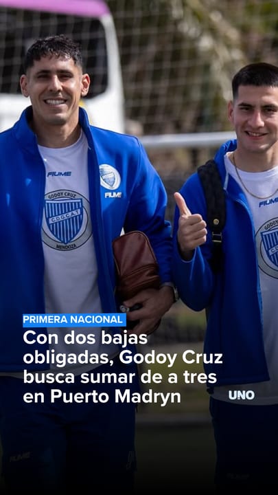 Godoy Cruz visita a Deportivo Madryn en un partido clave para ponerse al día en la Primera Nacional