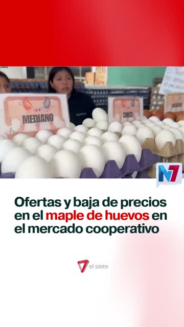 Ofertas y baja de precios en el maple de huevos