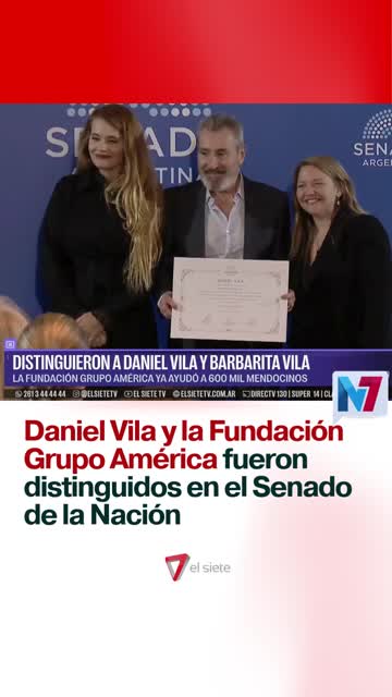 Daniel Vila y Fundación Grupo América fueron distinguidos en el Senado de la Nación