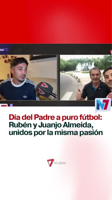 Día del Padre a puro fútbol: Rubén y Juanjo Almeida, unidos por la misma pasión
