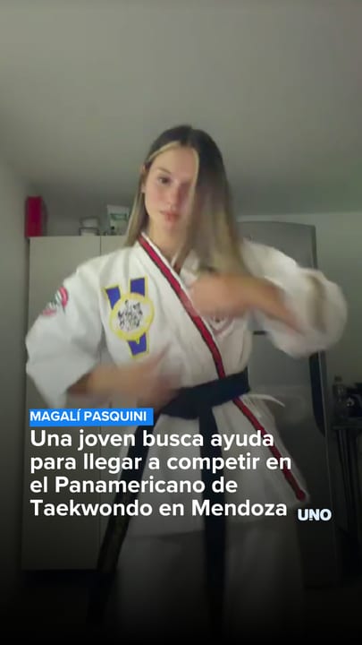 Una joven busca ayuda para llegar a competir en el Panamericano de Taekwondo en Mendoza