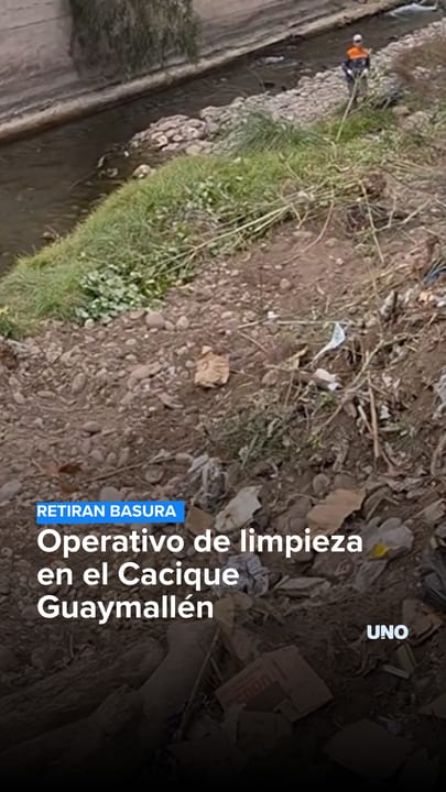 Operativo de limpieza en el Cacique Guaymallén