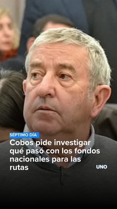 Cobos pide investigar qué pasó con los fondos nacionales para las rutas