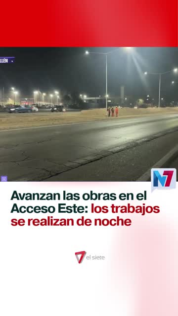 Avanzan las obras en el Acceso Este: los trabajos se realizan de noche