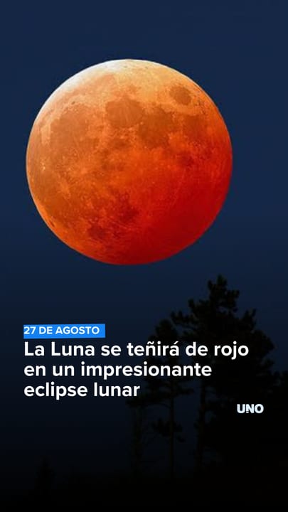 La Luna se teñirá de rojo en un impresionante eclipse lunar