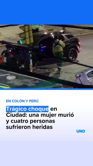 Trágico choque en Ciudad: una mujer murió y cuatro personas sufrieron heridas