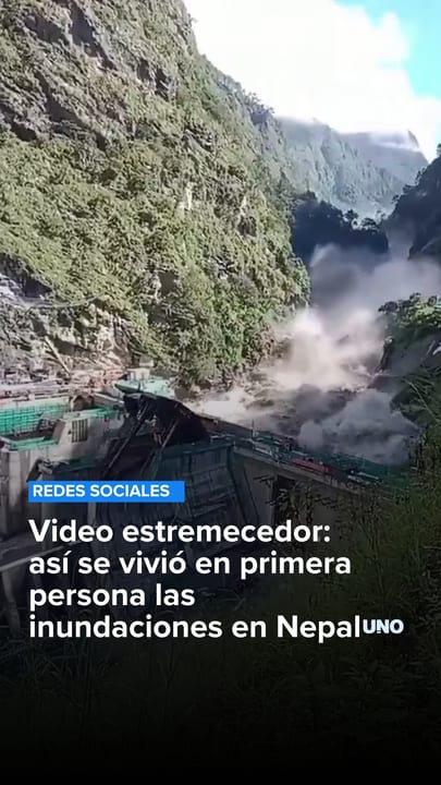 Video estremecedor: así se vivió en primera persona las inundaciones en Nepal