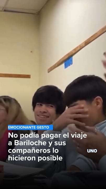 No podía pagar el viaje a Bariloche y sus compañeros lo hicieron posible
